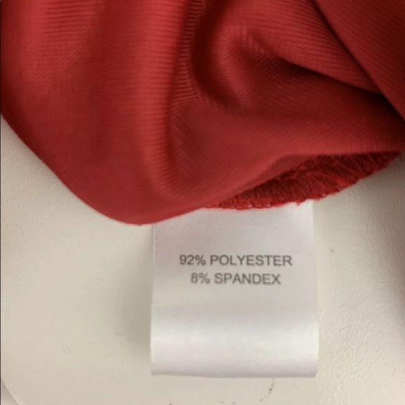 New Copper Key Girls Velvet Dress Red Medium - Picture 6 of 7